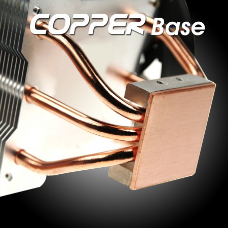 Mit Kupferbasis und Lötrippen kann es den Kühlkörper der CPU verbessern und eine hervorragende Kühlleistung bieten.