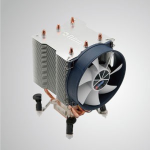 Universal- CPU Air Cooler with 3 DC Heat Pipes and 90mm PWM fan/ TDP 140W - Universal CPU cooling cooler with two 6mm direct contact heat pipes and 80mm PWM fan. Extreme low profile slim for various HTPC cases and computer cases.