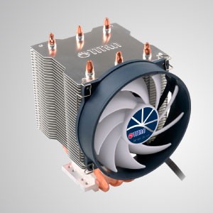 Universal- CPU Air Cooler with 3 DC Heat Pipes and 95mm 9-blades Cooling  Fani/ TDP 140W - Universal CPU cooling cooler with 3 direct contact heat pipes and 95mm PWM Silent fan. Provide great CPU cooling performance.