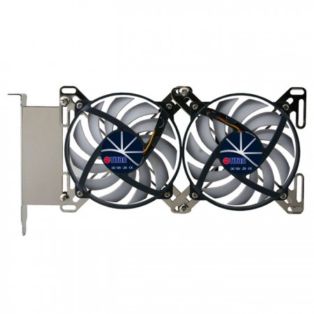 Unique double X holder design to provide multiple options for fan sizes from 60mm to 90mm.