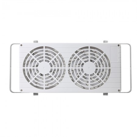 Equipped with strong airflow of 280 CFM by two 140mm fans, it can quickly push hot air out to regulate and enhance ventilation inside.