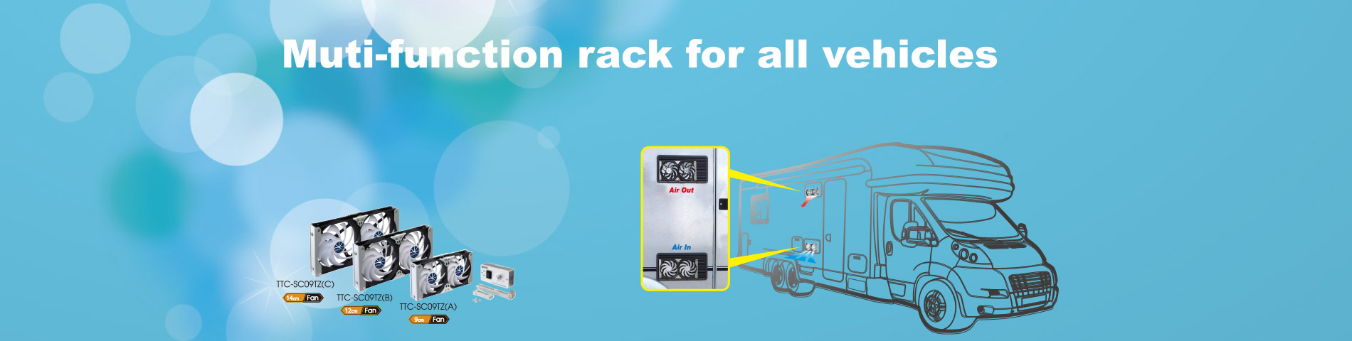 Camper & RV Ventilator Multifunctionele doe-het-zelfset