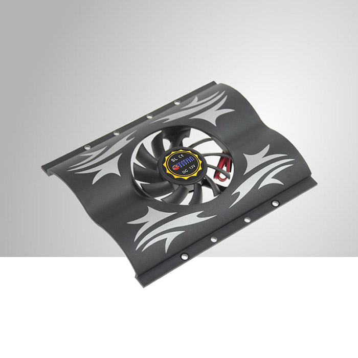 12V DC 3.5" HDD Cooler with 60mm Cooling Fan (Black) Made in Taiwan Custom RV Fans and PC
