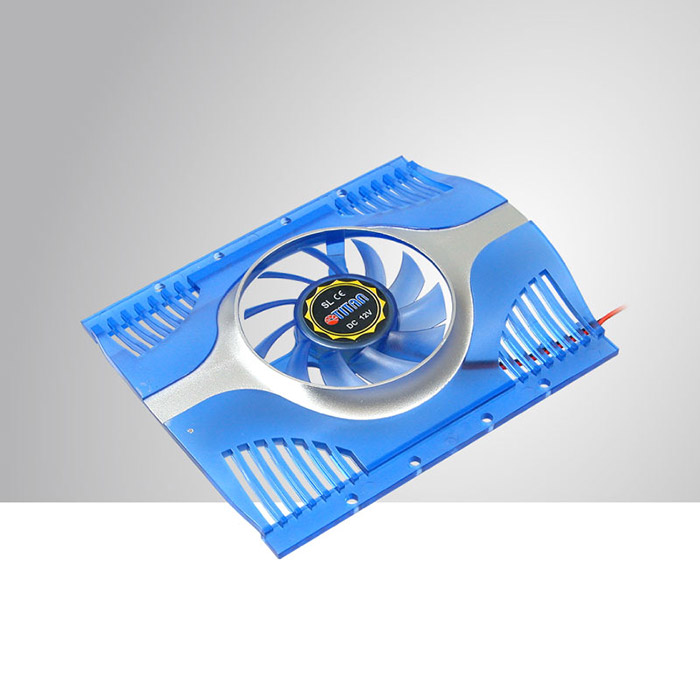 12V DC 3.5" HDD Cooler with 60mm Cooling Fan (Blue) Supply CE, TUV