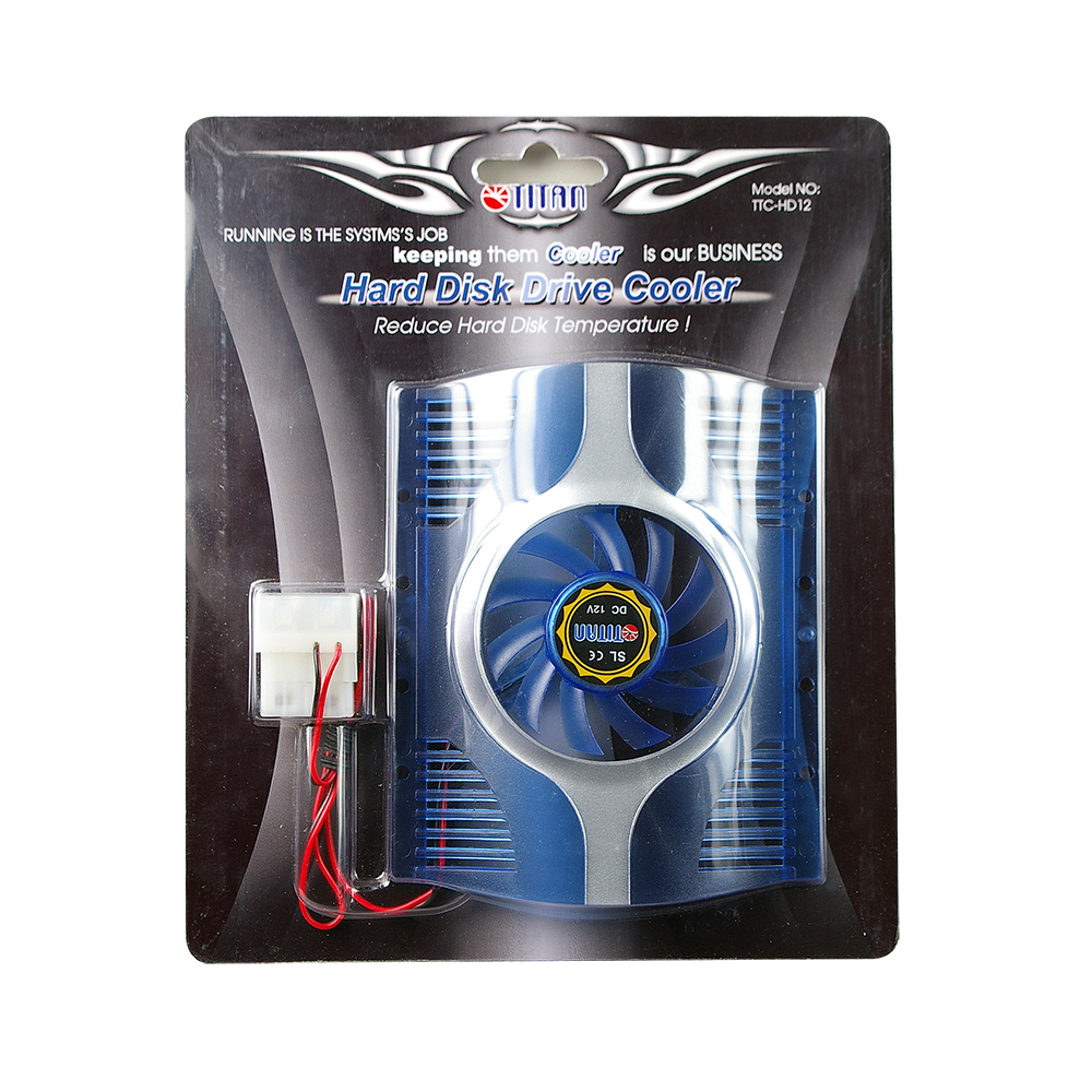12V DC 3.5" HDD Cooler with 60mm Cooling Fan (Blue) Supply CE, TUV