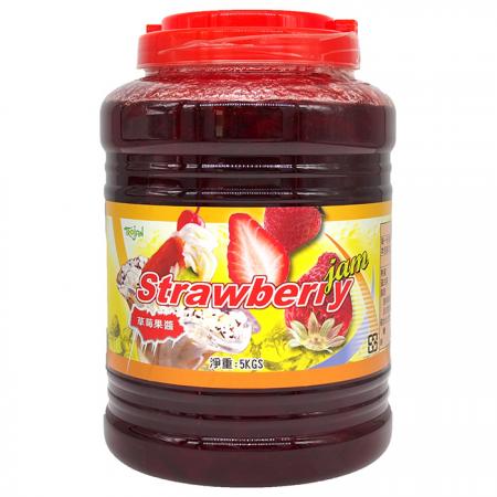 Shaved Ice Fruit Jam - Trojan Strawberry Jam 5kg.