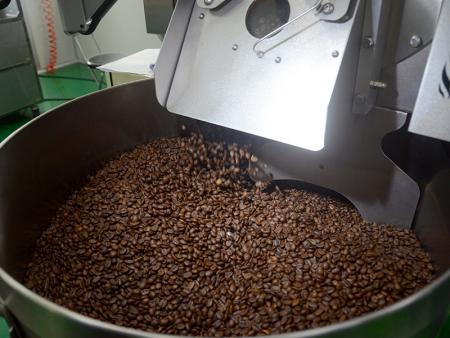 每日可烘焙200kg以上的咖啡豆。