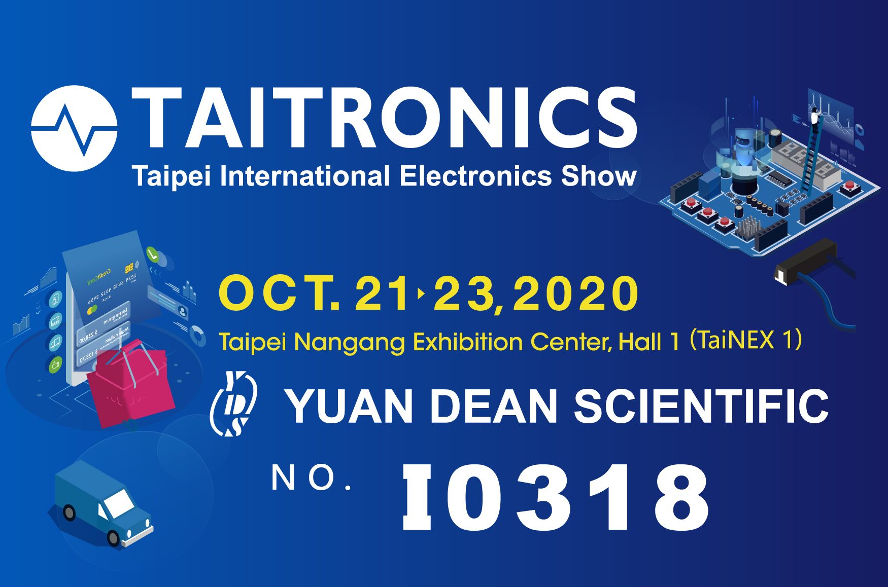 YDS는 2020 TAITRONICS 타이베이 국제 전자 전시회에 참가했습니다