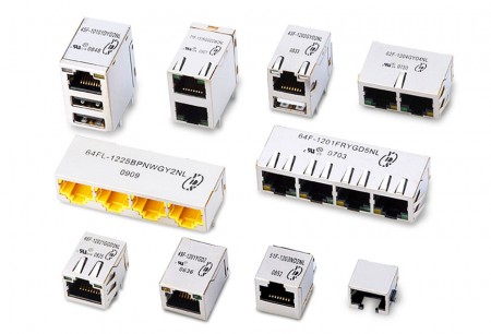 RJ45 With Magnetics - RJ45 With Magnetics