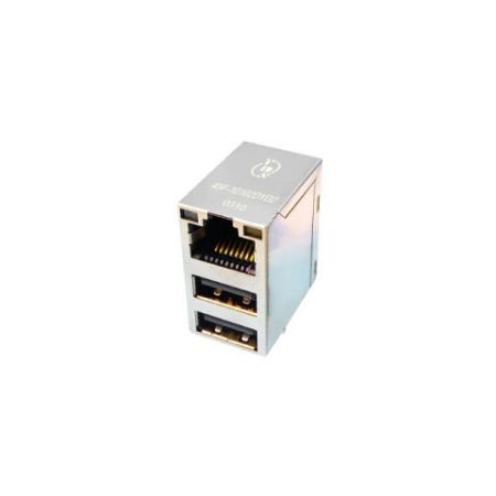 Dual USB Integrated RJ45 Connector