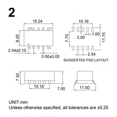 High Efficient 1W SMD 1.5KVDC & 3KVDC Isolation DC-DC Converters ...