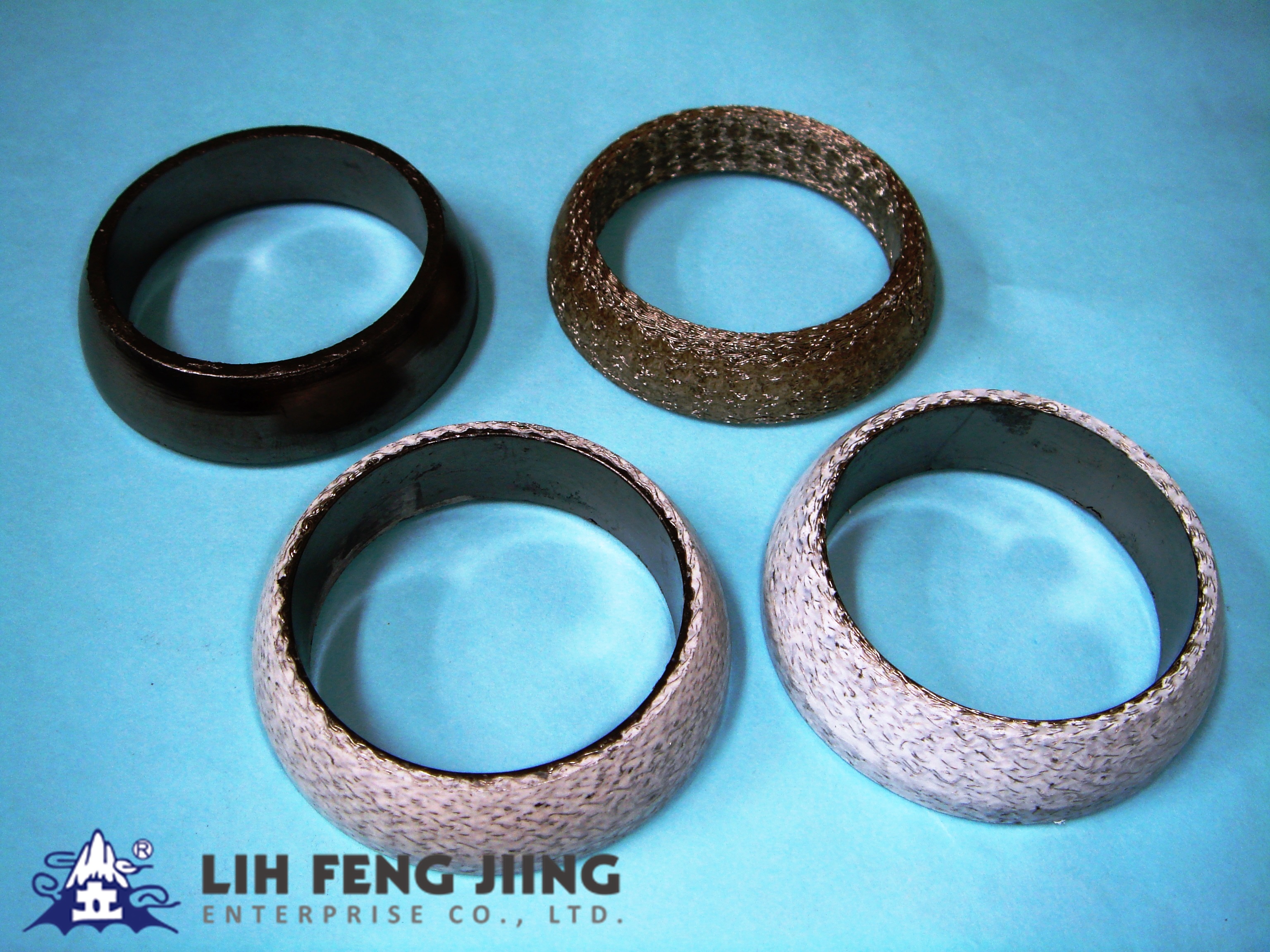 5Pcs 3in Ceramic Exhaust Pipe Metal Gasket with Reinforced Ring 3in 76mm Downpipe Aramox Exhaust Pipe Gasket 