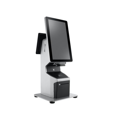 The 15.6-inch portrait panel Multipurpose Kiosk carries 2nd display