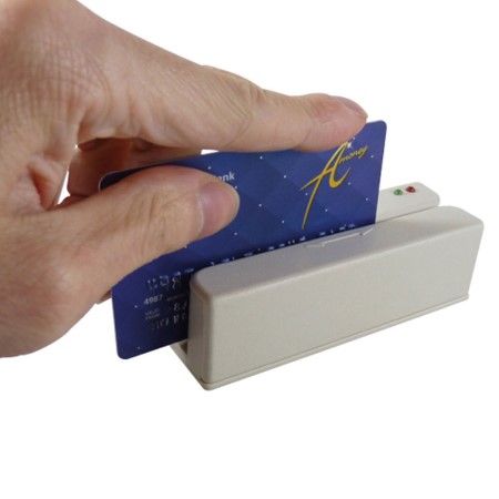 Magstripe Card Reader MSRD with a Card