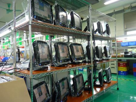 Assembly process completed and performing the test of POS products