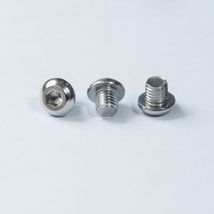 Stainless Button Head Screw - Button Head Hex Rec Screw w/ Machine Thread, Passivation on the Surface of Screw
