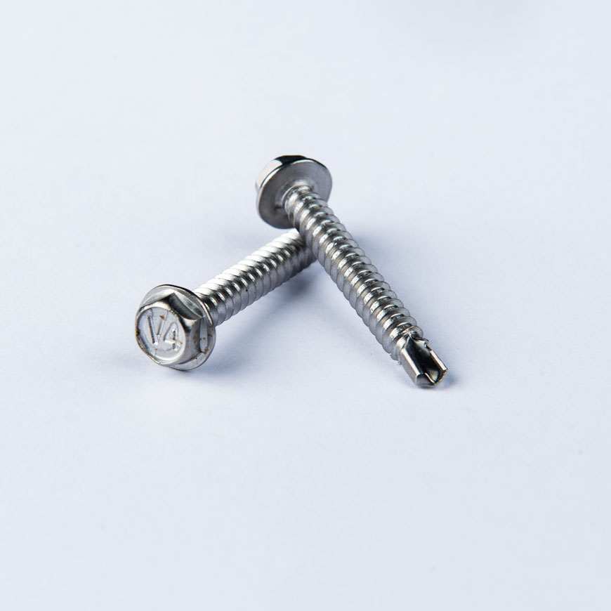 Chamfered Hex Washer Head Drilling Screw | CE Certified Screws Supplier ...