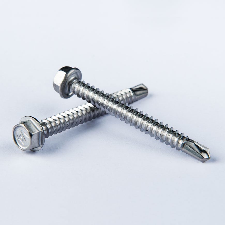 Chamfered Hex Washer Head Drilling Screw | CE Certified Screws Supplier ...