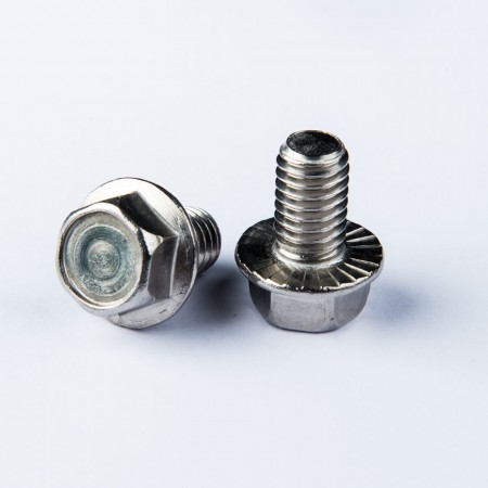 凹槽六角圆华司头机械牙