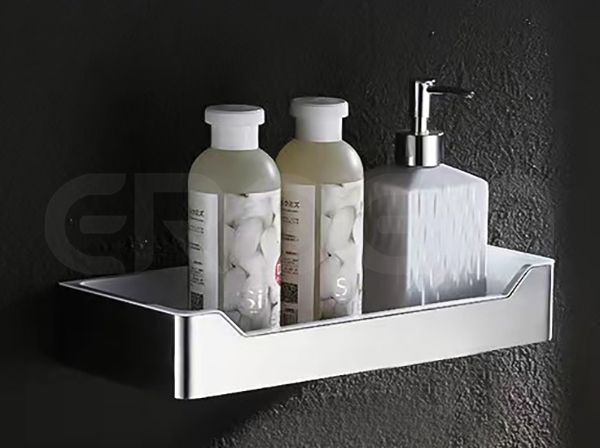 Stainless Steel Bath Shower Square Shelf Basket Ozone Microbubble Clean Systems For Bathroom Kitchen Manufacturer Strongco - Stainless Steel Wall Mounted Shower Shelf