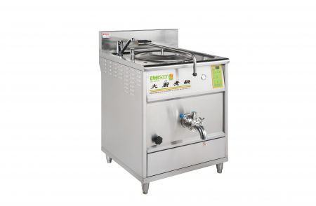 Maszyna do gotowania mleka sojowego - Boliing Pan Machine może być używany do gotowania nie tylko mleka sojowego, ale także mleka ryżowego, zupy i skoncentrowanego sosu, takiego jak sos do spaghetti.