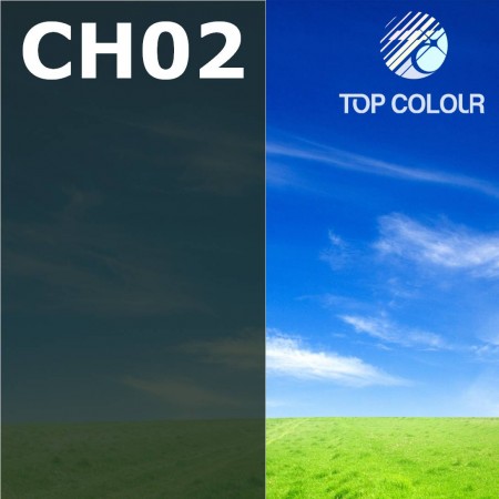 چسب فیلم پنجره رنگی CHARCOAL 2% - فیلم کنترل آفتاب رنگی CH02
