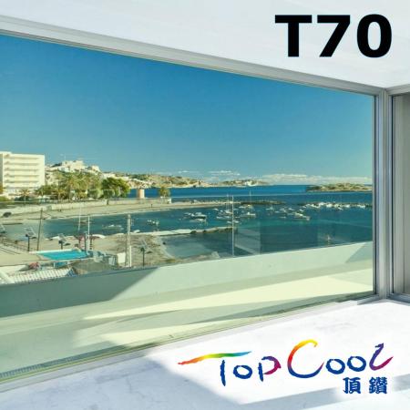 Filem tingkap terbaik TopCool T70 kami juga boleh digunakan pada bangunan/rumah atau mana-mana permukaan kaca!