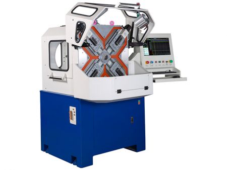 11-axix Skateboard Spring Machine - The simplified X-type sliding plates of the skateboard spring machine provides agile and flexible manufacturing capabilities for both the novice and the experienced operator.