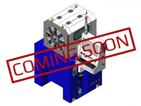 Máquina de mola de came de 4 eixos - tipo giratório de dobra - Modelo CNC405RT com rotação de dobra projetada para a produção de molas de arame fino.