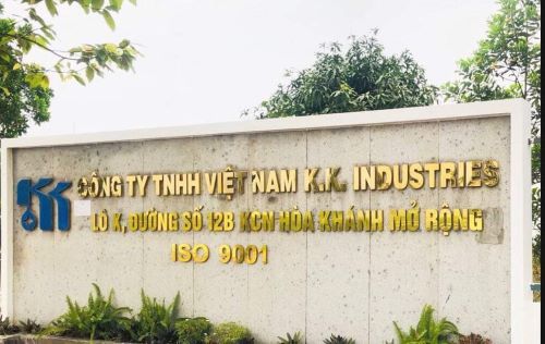 โรงงานใหม่:
<br />VIETNAM KK INDUSTRIES CO.,LTD
<br />ที่อยู่: Lot X, Road 11B, Hoa Khanh Open IP, Lien Chieu District, Da Nang City, Viet Nam
