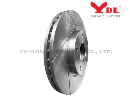 Performance Front Slotted Disc Brake Rotor for NISSAN JUKE and TIIDA - NISSAN performance slotted 40206-3DA0A.