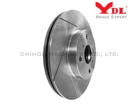 Performance Slotted Disc Brake Rotor for TOYOTA VIOS 1.5 2003- - TOYOTA slotted Rotor 43512-52040.