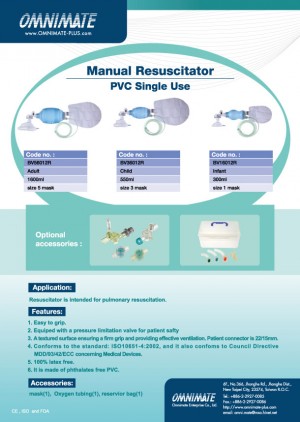 Manual Resuscitator (PVC Single Use)