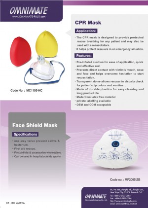 CPR Mask, Face Shield Mask