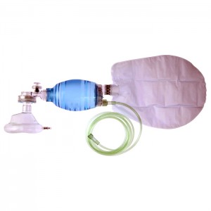 PVC Ambu Bag+ Luftpolstermaske#3 - 550ml - PVC-Beatmungsbeutel für Kinder zum Einmalgebrauch + Luftpolstermaske#3 - 550ml