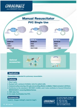 Resuscitator PVC Single Use