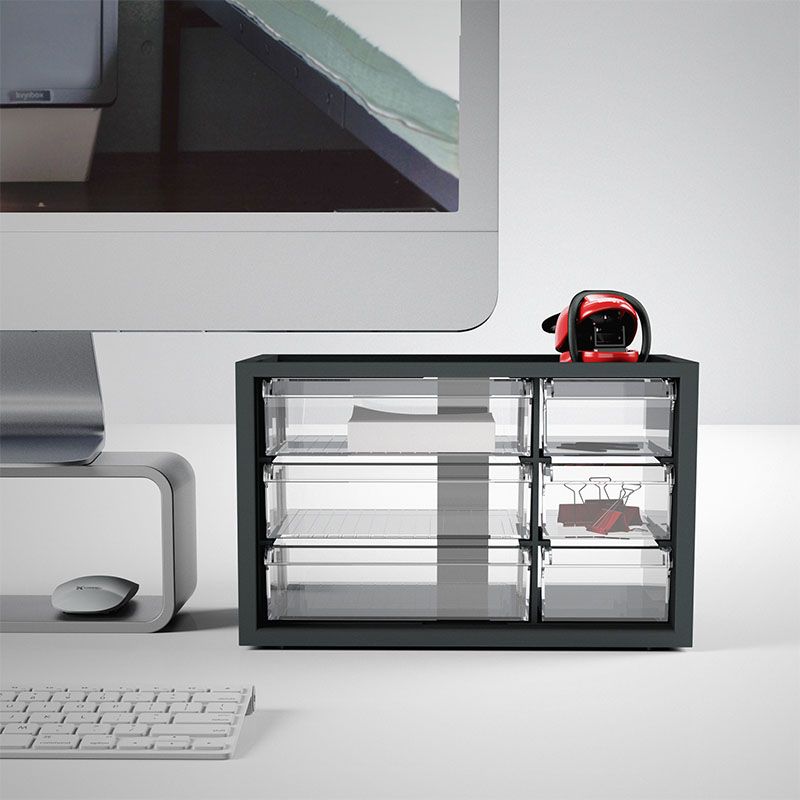 Transparent drawer for see through contents
