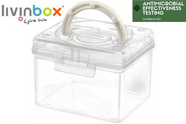 1 Stück multifunktionale transparente Maske Organizer Box für