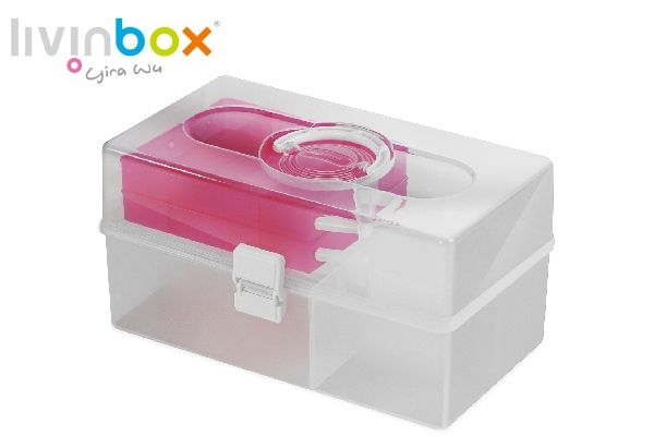 Caja organizadora portátil para manualidades, 10 litros | Soluciones de almacenamiento de plástico SHUTER