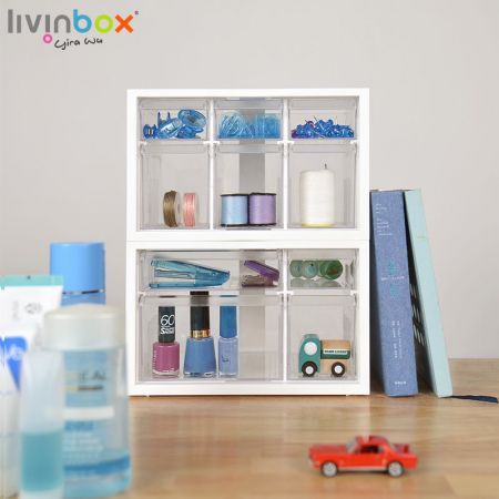 livinbox plastic storage cabinet with 6 drawers
