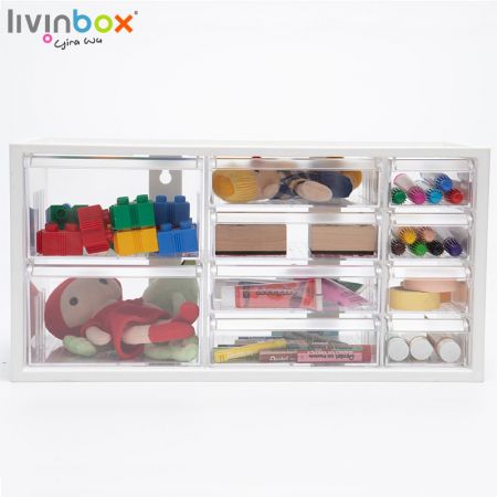 livinbox plastic storage cabinet with multiple 10 drawers