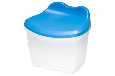Детский табурет KeroKero для сидения и хранения - объем 7,8 литра - Детский табурет для хранения KeroKero синего цвета.