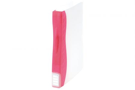 Portable Binder with 4 O-Rings - Portable binder with 4 o-rings in pink.