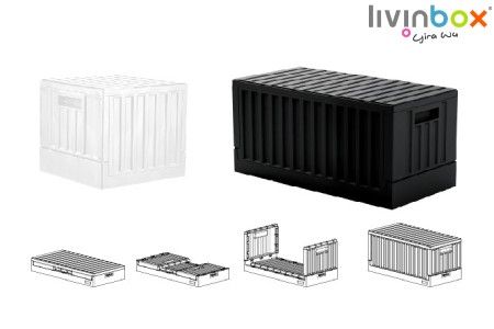 Collapsible Crate - Folding Basket, Folding Storage, Folding Crate