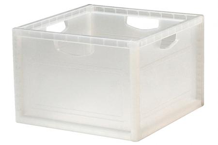 Large INNO Cube 1 with Handles for Storage - 27.7 Liter Volume - Large INNO Cube 1 with handles for storage (27.7L volume) in clear.