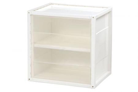 Shelf-and-Door INNO Cube 2 for Storage - Shelf-and-door INNO Cube 2 for storage in clear.