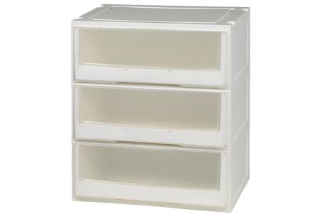 Box Drawer (Series 2) - Triple Tier - Triple tier box drawer (Series 2) in clear.