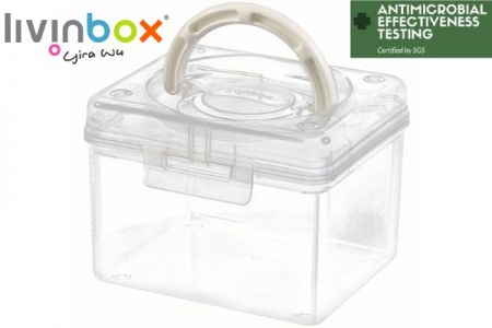 Portable Antibacterial Craft Organizer Box, 1.7 Liter - Portable antibacterial hobby organizer