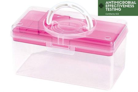Portable Antibacterial Craft Organizer Box, 3 Liter - Portable antibacterial hobby storage