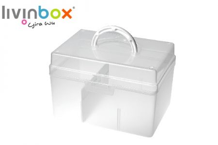 Portable Craft Organizer Box with Divider, 5.8 Liter